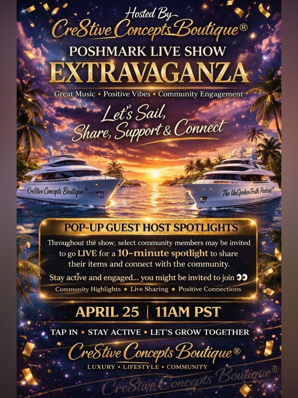 🛥️7/31-4th Yacht’s Extravaganza Community Share Show Network Event - Picture 9 of 10
